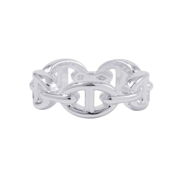 HERMES Chaine d'Ancre Anchene Ring Size PM - Picture 8 of 9